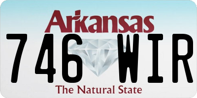 AR license plate 746WIR