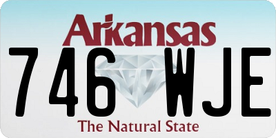 AR license plate 746WJE