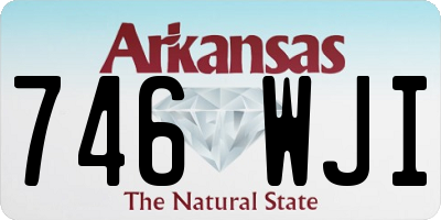 AR license plate 746WJI