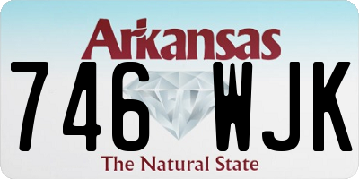 AR license plate 746WJK
