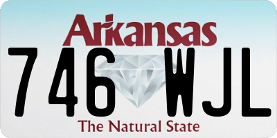 AR license plate 746WJL