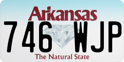 AR license plate 746WJP