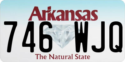AR license plate 746WJQ