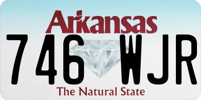 AR license plate 746WJR