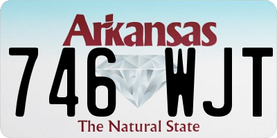 AR license plate 746WJT