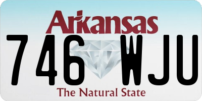 AR license plate 746WJU