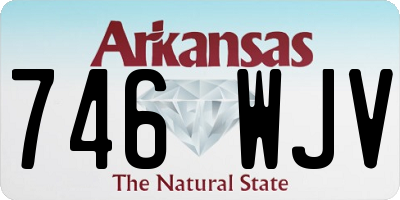 AR license plate 746WJV