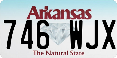 AR license plate 746WJX