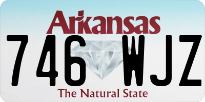 AR license plate 746WJZ