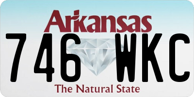 AR license plate 746WKC