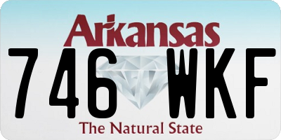 AR license plate 746WKF