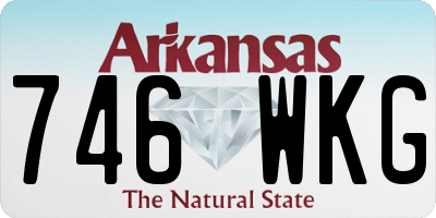 AR license plate 746WKG