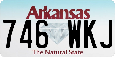 AR license plate 746WKJ