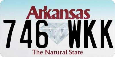 AR license plate 746WKK