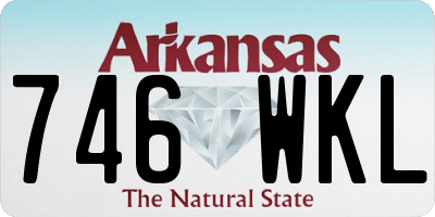 AR license plate 746WKL