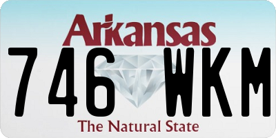 AR license plate 746WKM