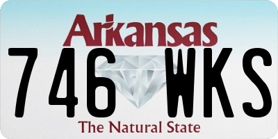 AR license plate 746WKS