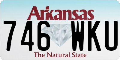 AR license plate 746WKU