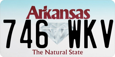 AR license plate 746WKV