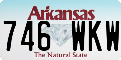 AR license plate 746WKW