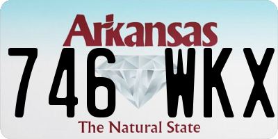 AR license plate 746WKX