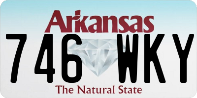 AR license plate 746WKY