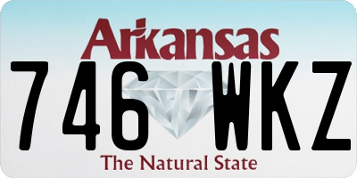 AR license plate 746WKZ