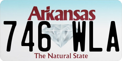 AR license plate 746WLA