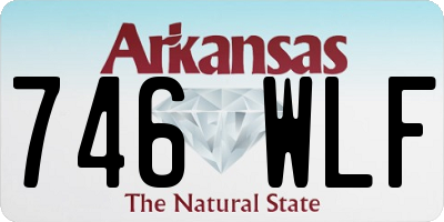 AR license plate 746WLF