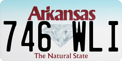 AR license plate 746WLI