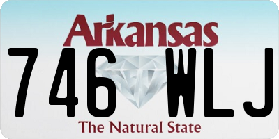 AR license plate 746WLJ