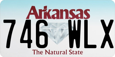 AR license plate 746WLX