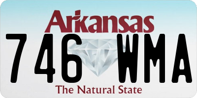 AR license plate 746WMA