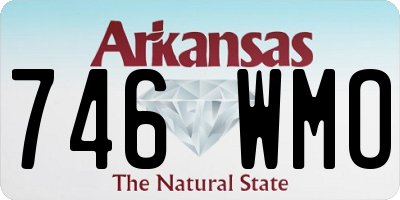 AR license plate 746WMO