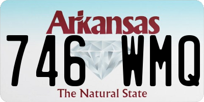 AR license plate 746WMQ