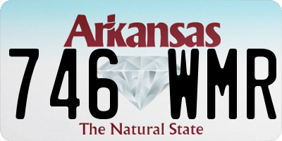 AR license plate 746WMR