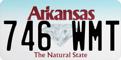 AR license plate 746WMT