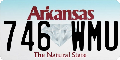 AR license plate 746WMU