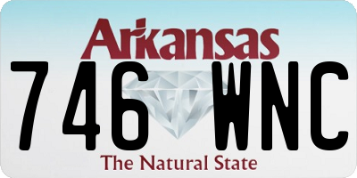 AR license plate 746WNC