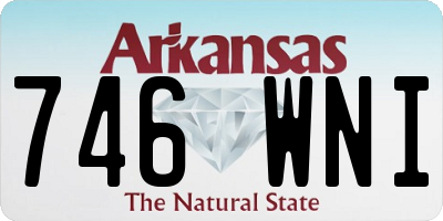AR license plate 746WNI