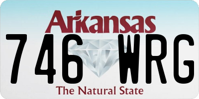 AR license plate 746WRG