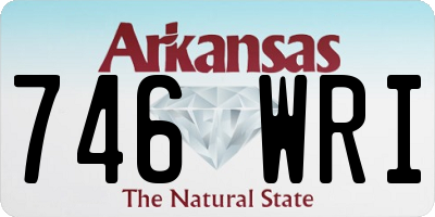 AR license plate 746WRI