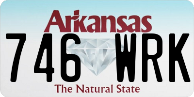 AR license plate 746WRK