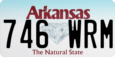 AR license plate 746WRM