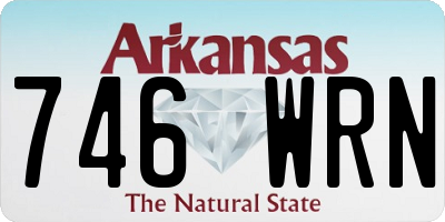 AR license plate 746WRN