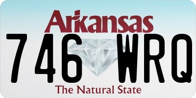 AR license plate 746WRQ