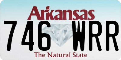AR license plate 746WRR