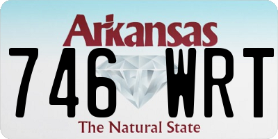 AR license plate 746WRT