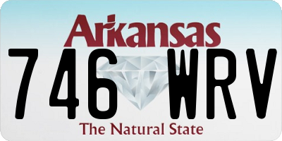 AR license plate 746WRV