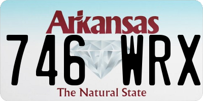 AR license plate 746WRX